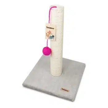 Rascador Twinbee Base Cuadrada Bola Rosa