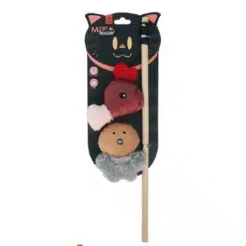 Juguete para Gatos Caña de Pescar con Muñecos