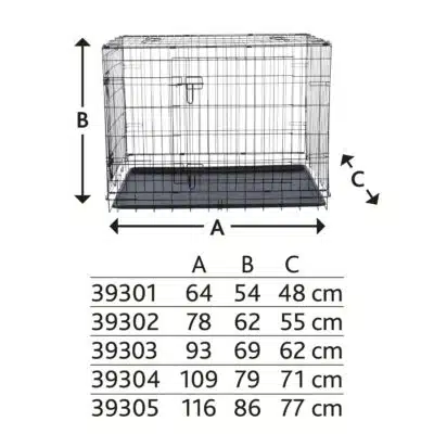 Caseta Doméstica, L: 109 × 79 × 71 cm, Negro