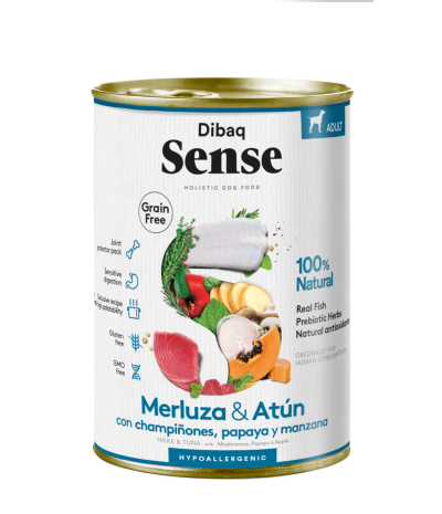 Dibaq Sense Lata Merluza y Atún 0,38KG