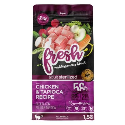 Fresh Cat Grain Free adult mediterranean blend pollo y tapioca 1,5kg