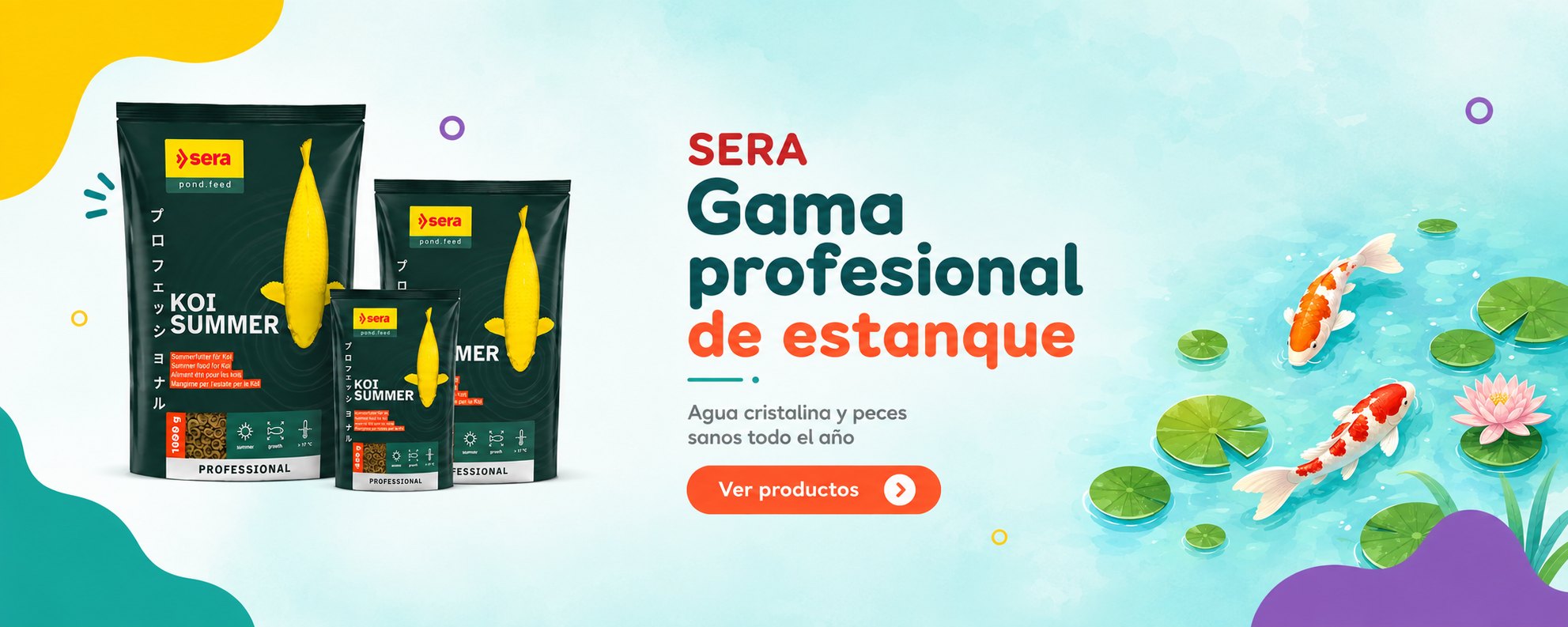 Sera · Gama profesional de estanque